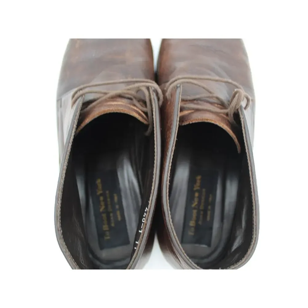 To Boot New York Calder Mens 11 Boots Brown Leather Chukka Lace Up Italy Dress